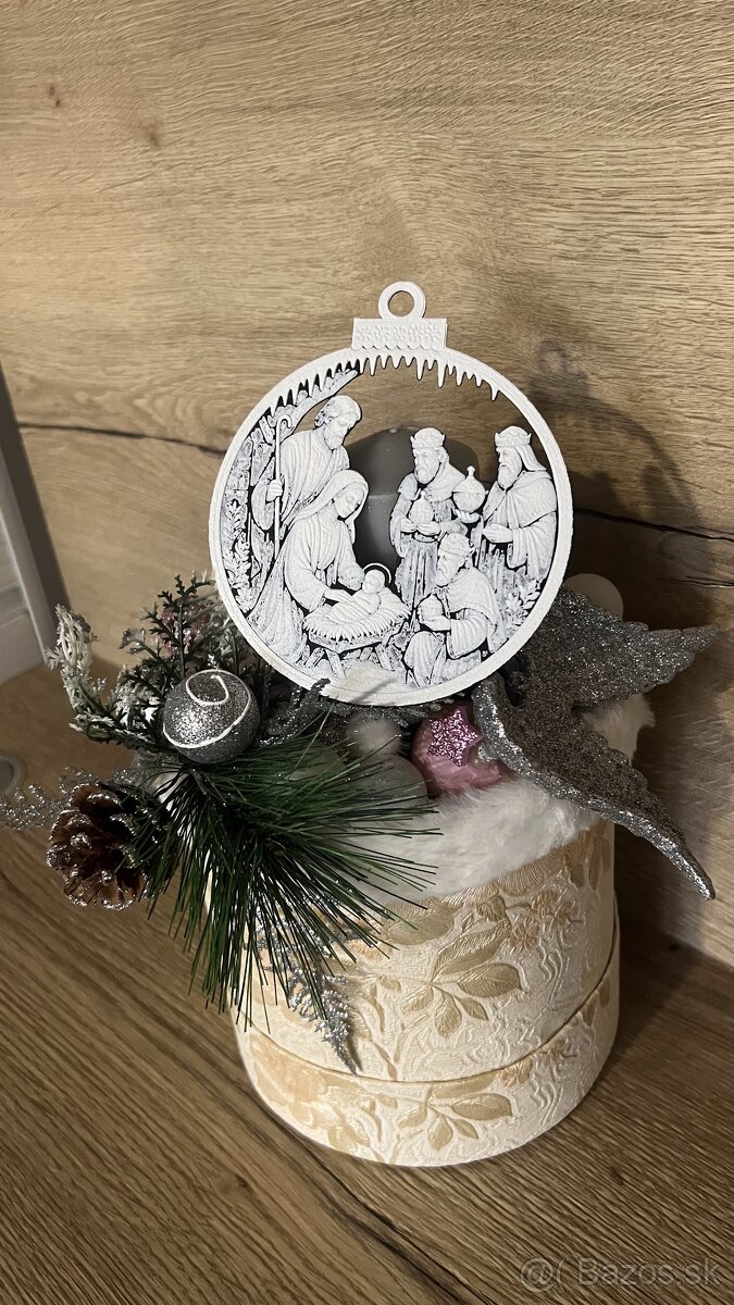 3D tlačené vianočné ozdoby