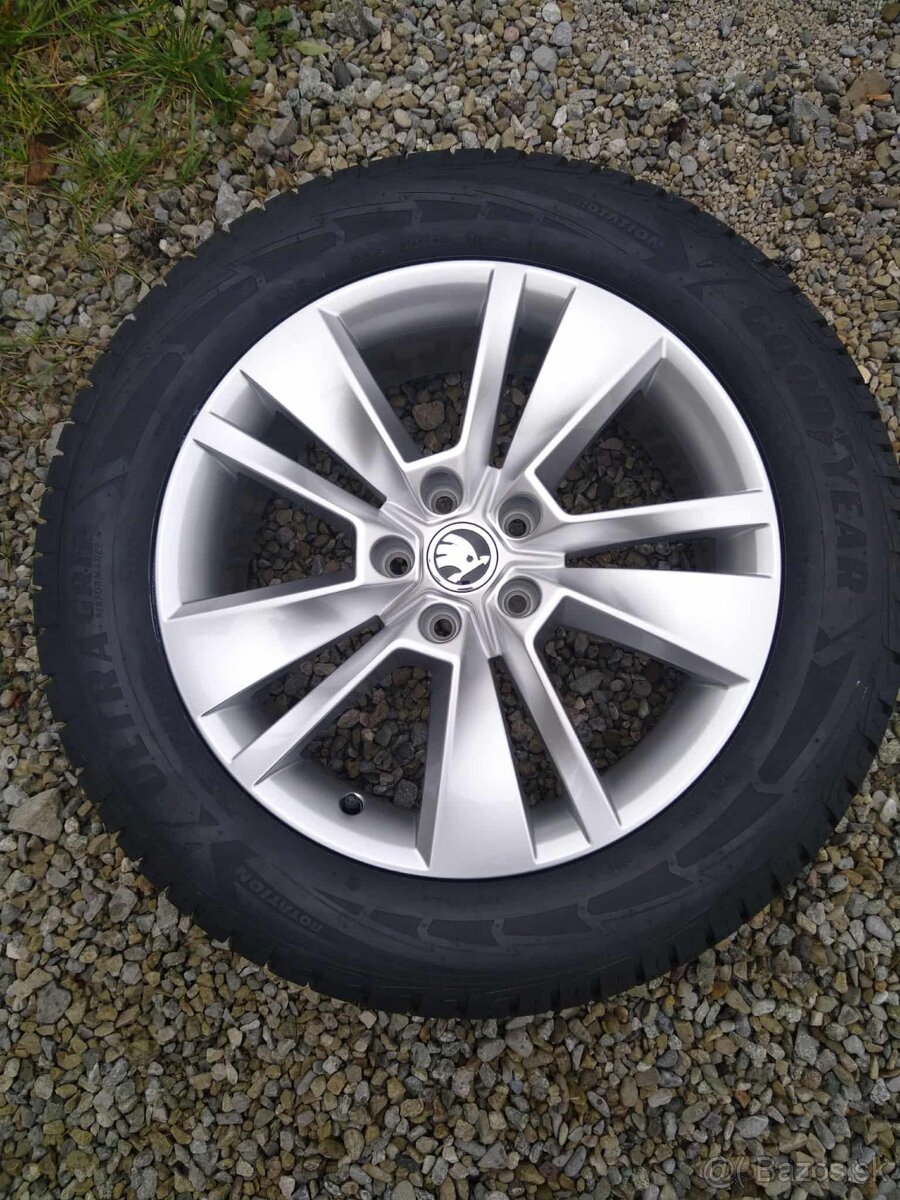 18" zimná sada ŠKODA KODIAQ,VW,SEAT 100 % stav.