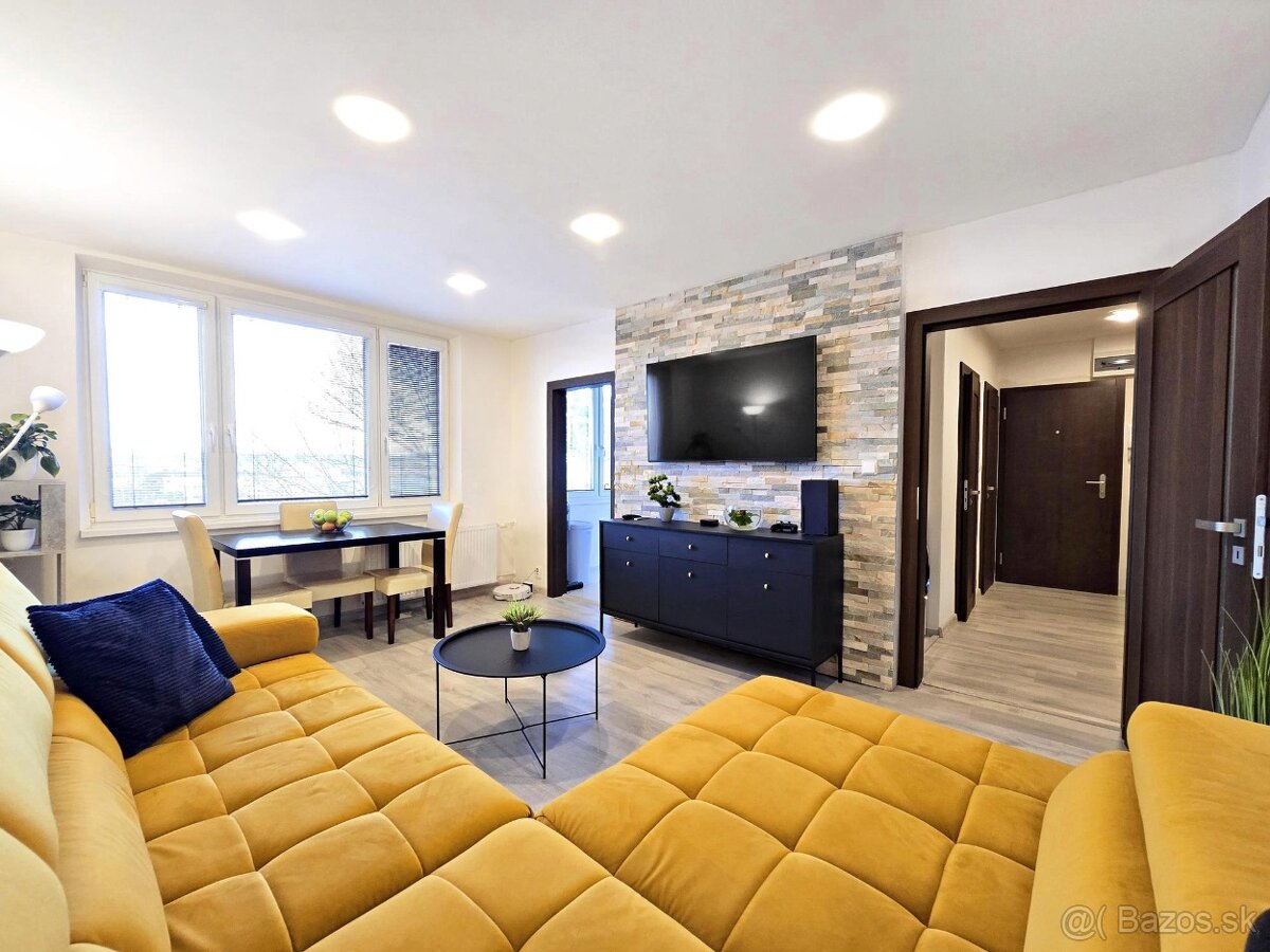 Veľmi PEKNÝ zariadený 3-izb. byt, Loggia + Klíma, Mikovíniho