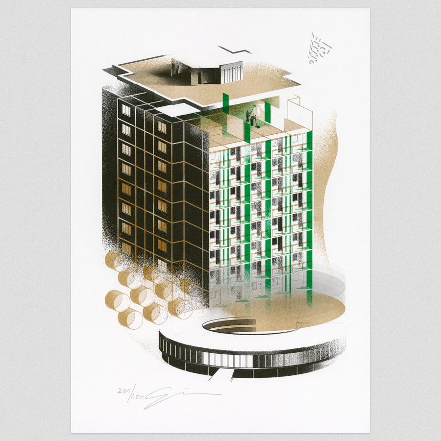 ČIERNE DIERY GRAFIKA Hostinského – Jozef Gľaba