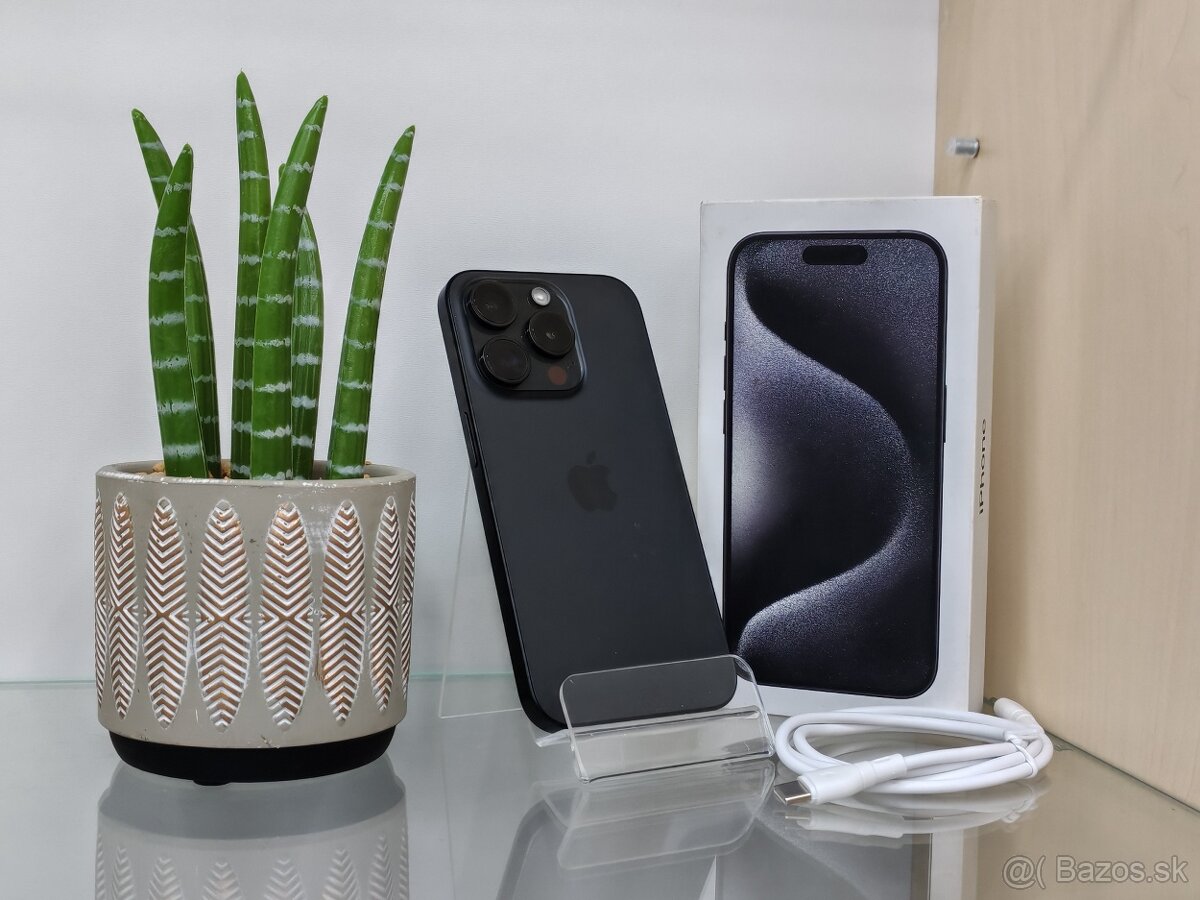 iPhone 15 Pro 128GB Black Titanium | ZÁRUKA 12M