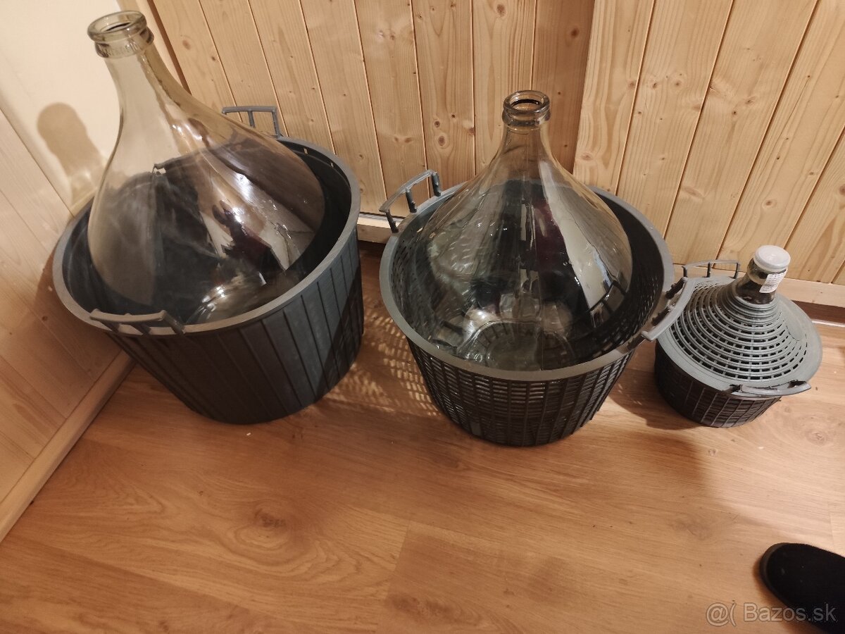 Demižóny 54 , 35 a 5 litrový