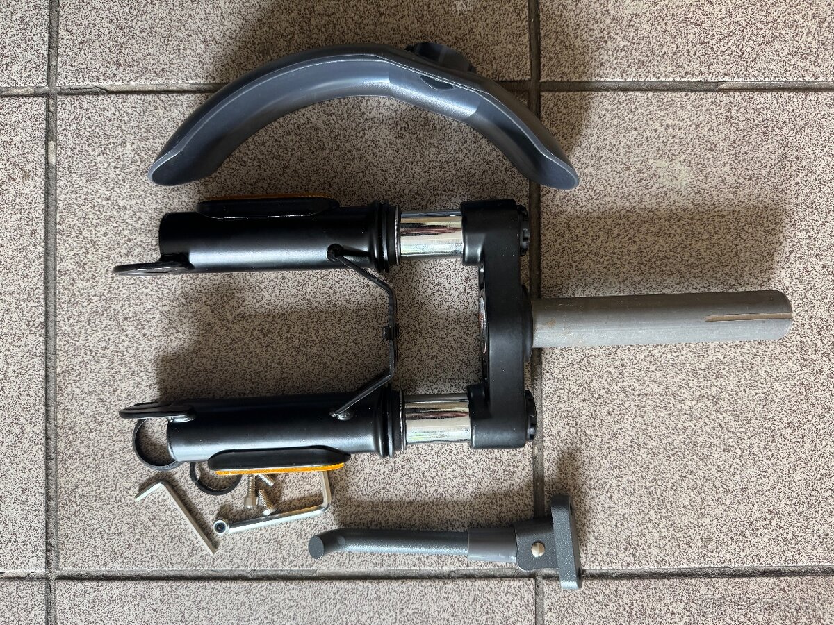 Hydraulická predná vidlica pre Xiaomi + blatnik a stojan