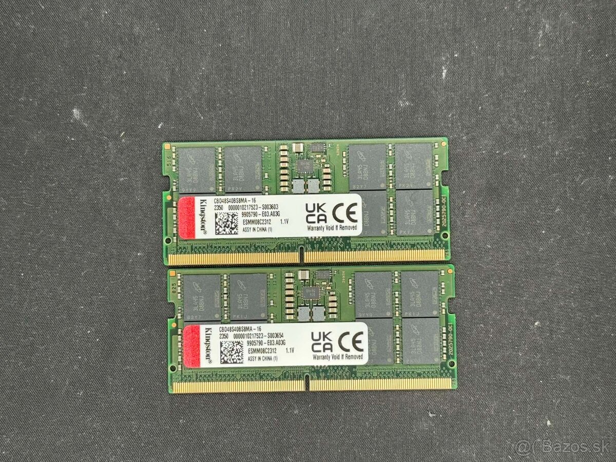 2x 16gb (32GB) DDR5 Notebook