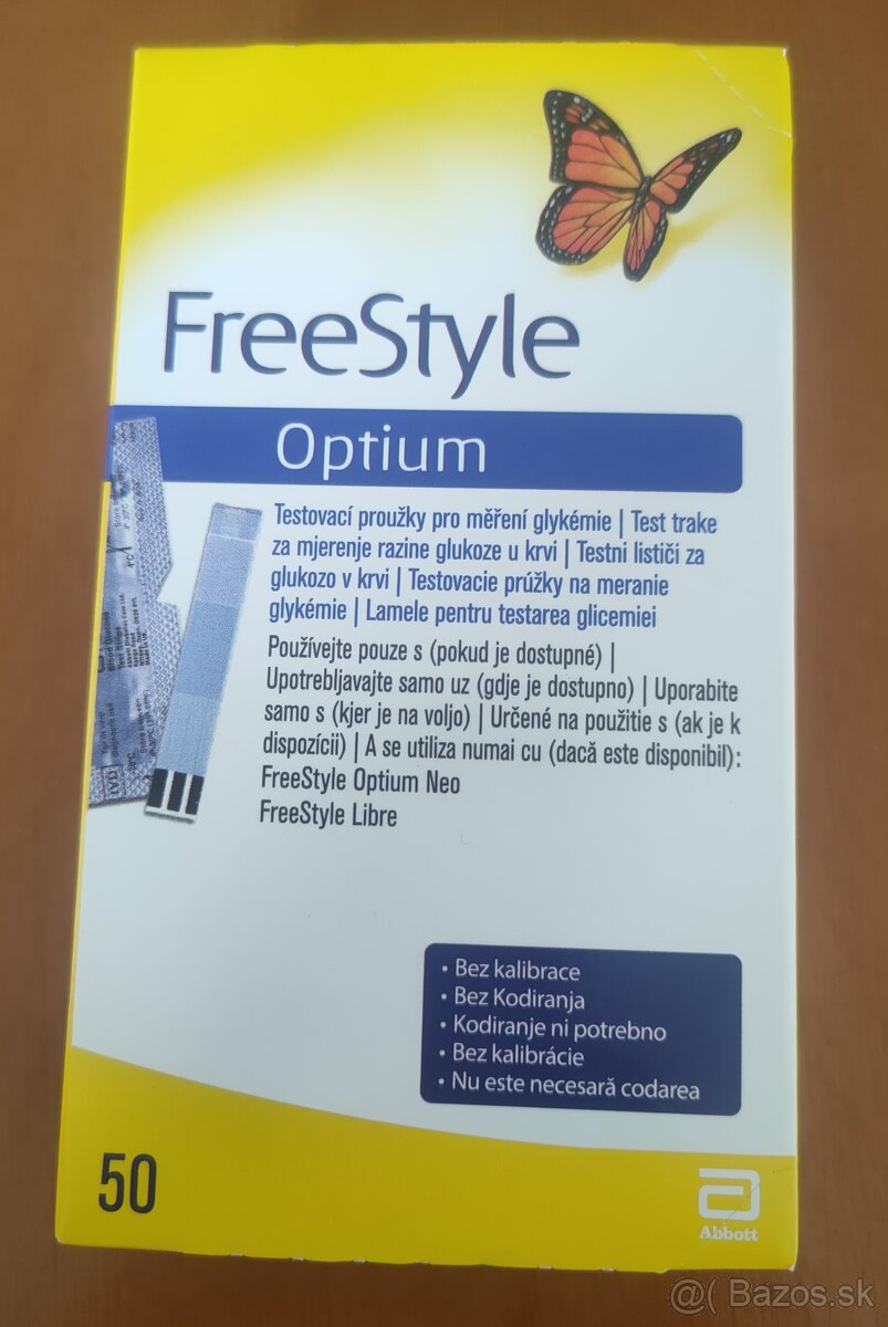 Testovacie prúžky FreeStyle Optium