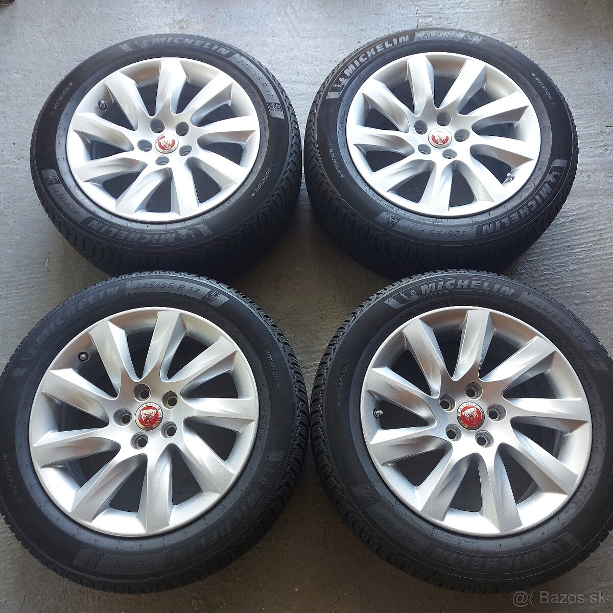 Zimná sada elektrónov originál Jaguar XF R17 5x108