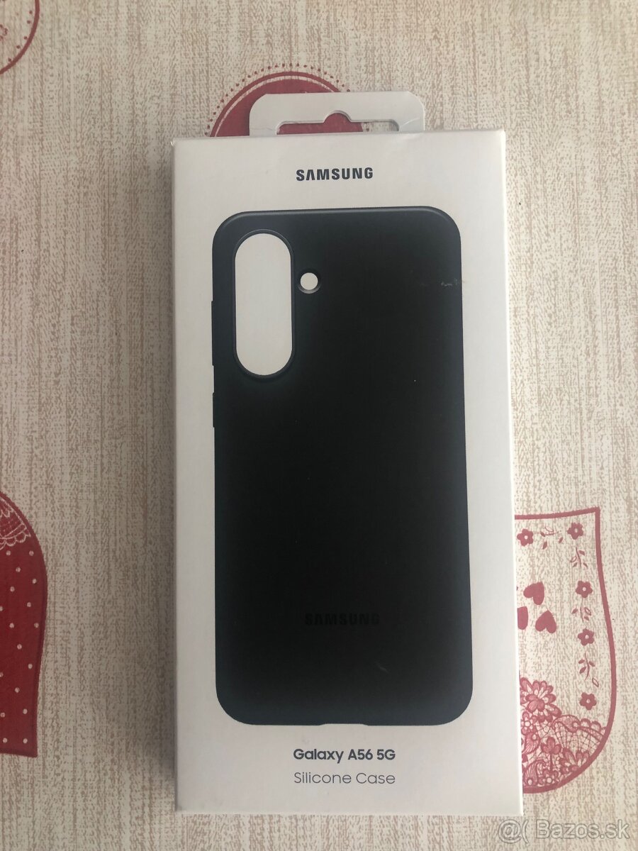 Silikonový obal na telefón Samsung A56 , čierny