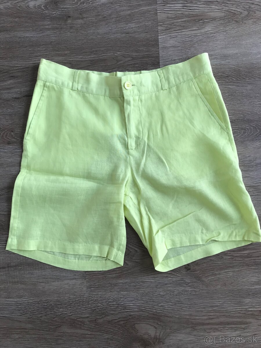 Ľanové šortky Benetton nové, veľkosť 34