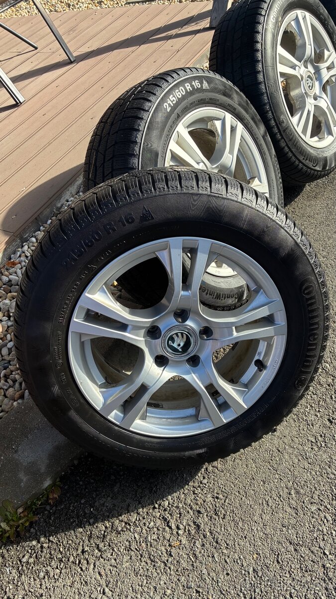Zimná sada Škoda Karoq R16 + pneu Continental