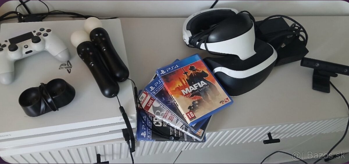 PlayStation 4 Pro(ps4 pro)+ PlayStation VR + 3 hry