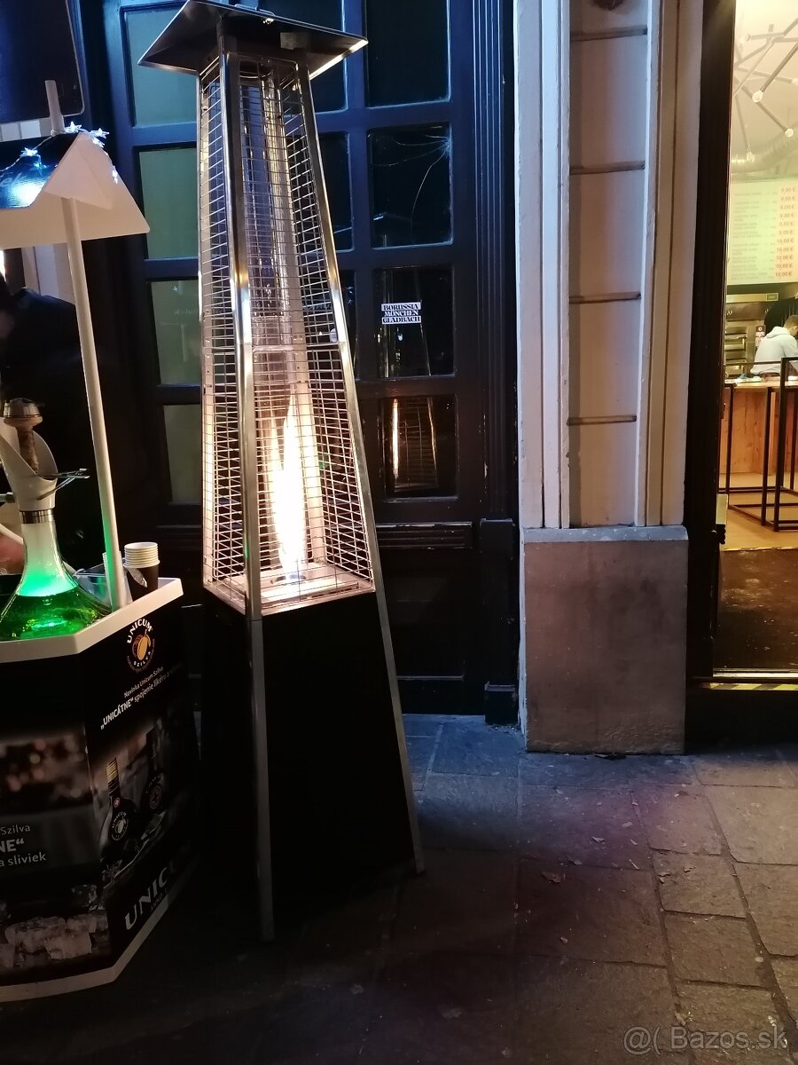 terasový plynový ohrievač