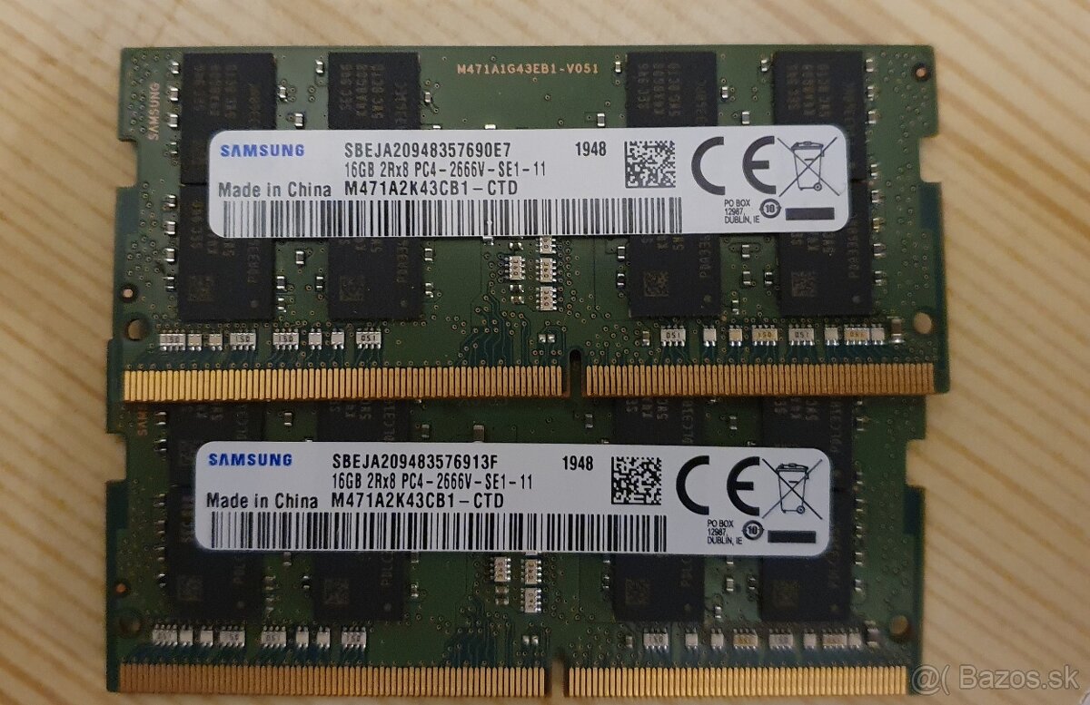 Samsung 16GB 2Rx8 PC4 - 2666