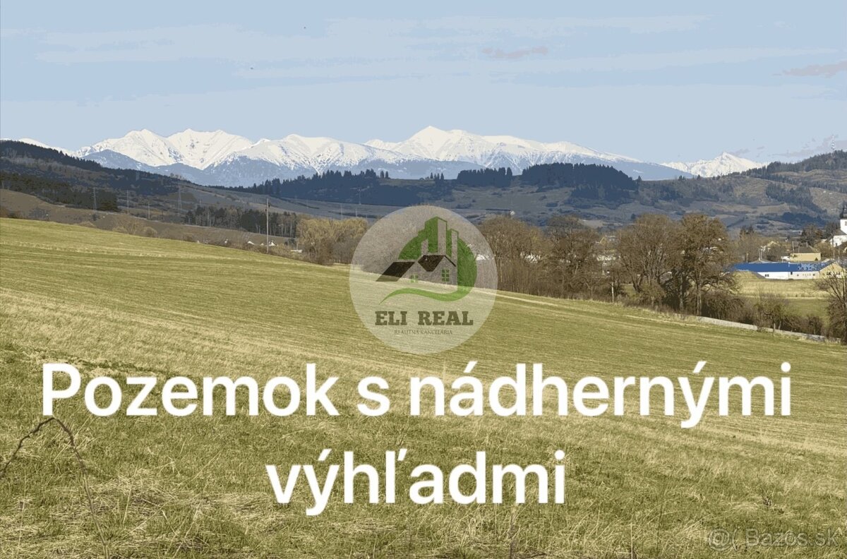 Stavebný pozemok s úžasnými výhľadmi za super cenu na preda