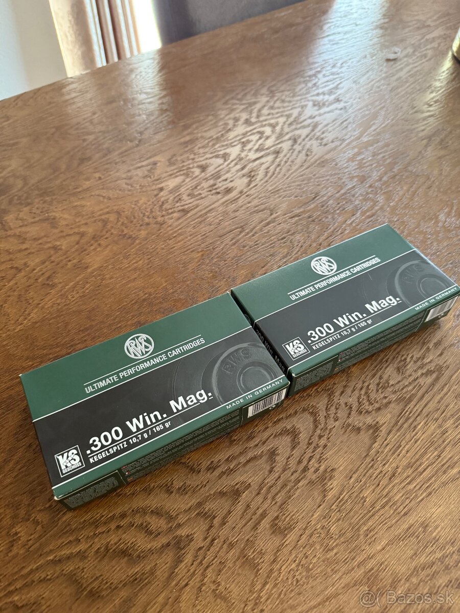 Rws kegelspitz 10,7g 2 balíky 300 win mag