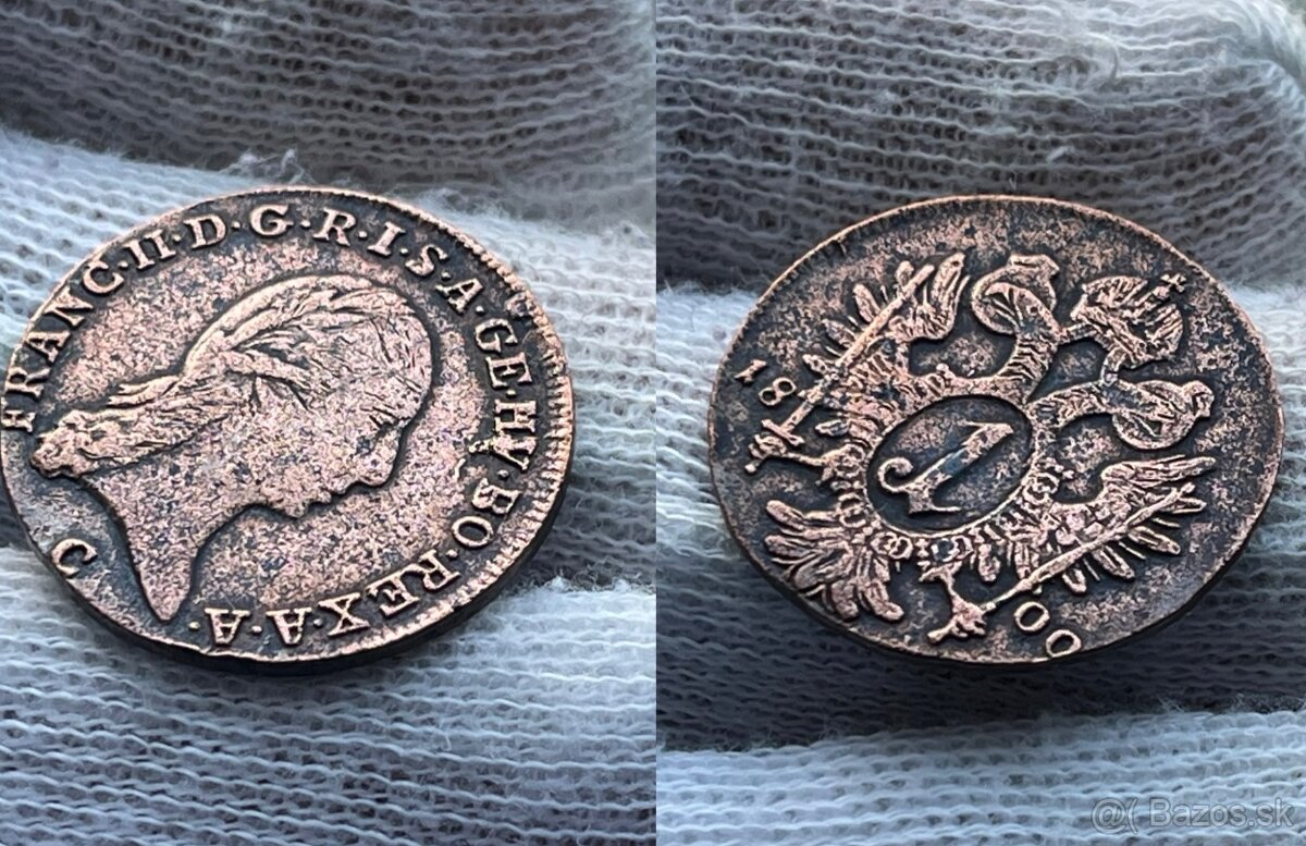 1 kreuzer 1800 Praha