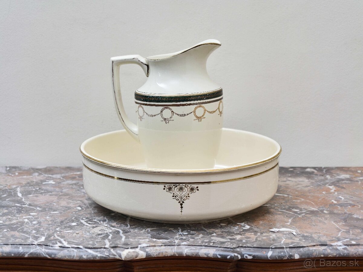Starožitná umývacia súprava Villeroy & Boch, Belgicko