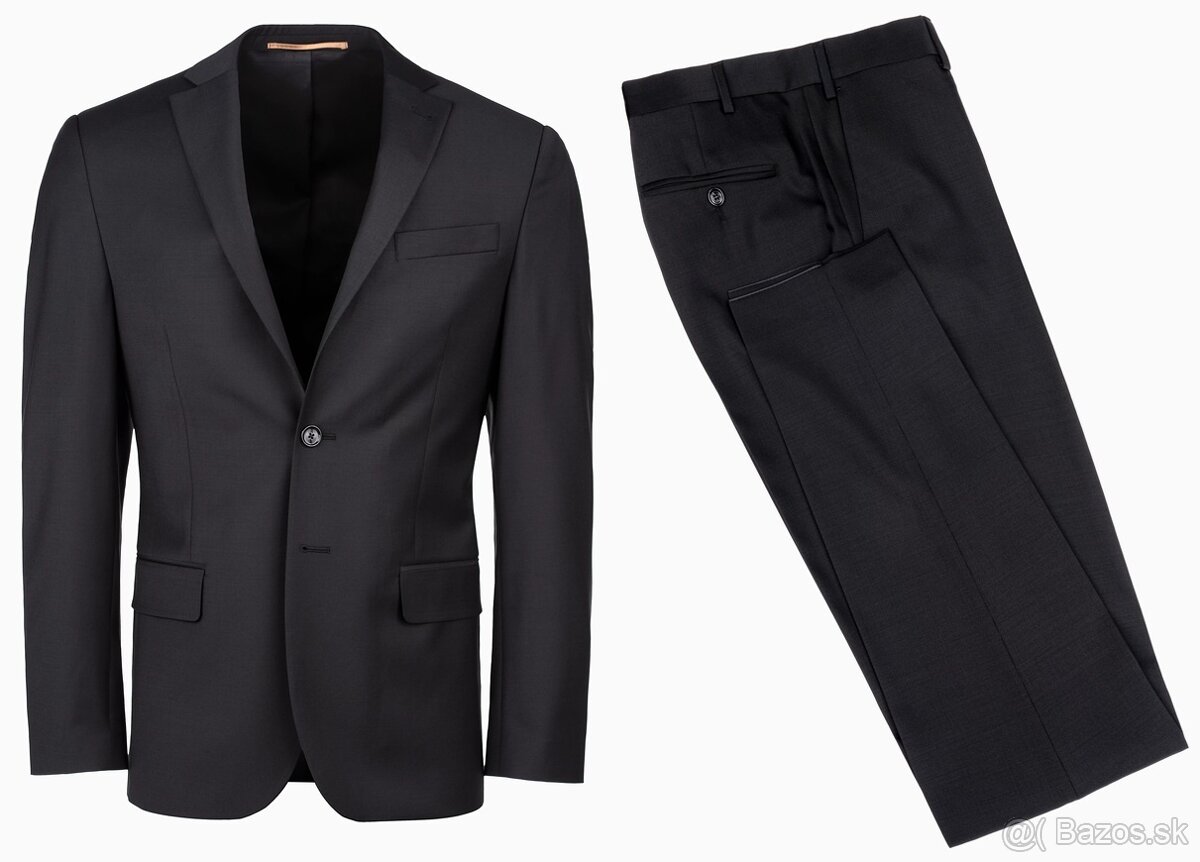 Predám čierny slim fit oblek značky Ozeta