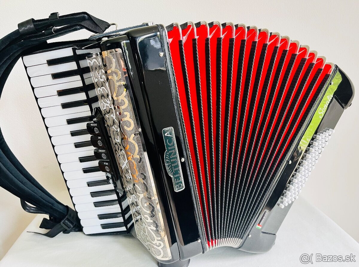 Predám NOVÝ akordeónBeltunica Sonata 60 basový - krásny zvuk