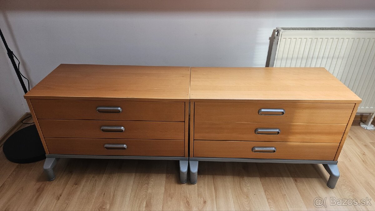 Šuflíková komoda 2ks