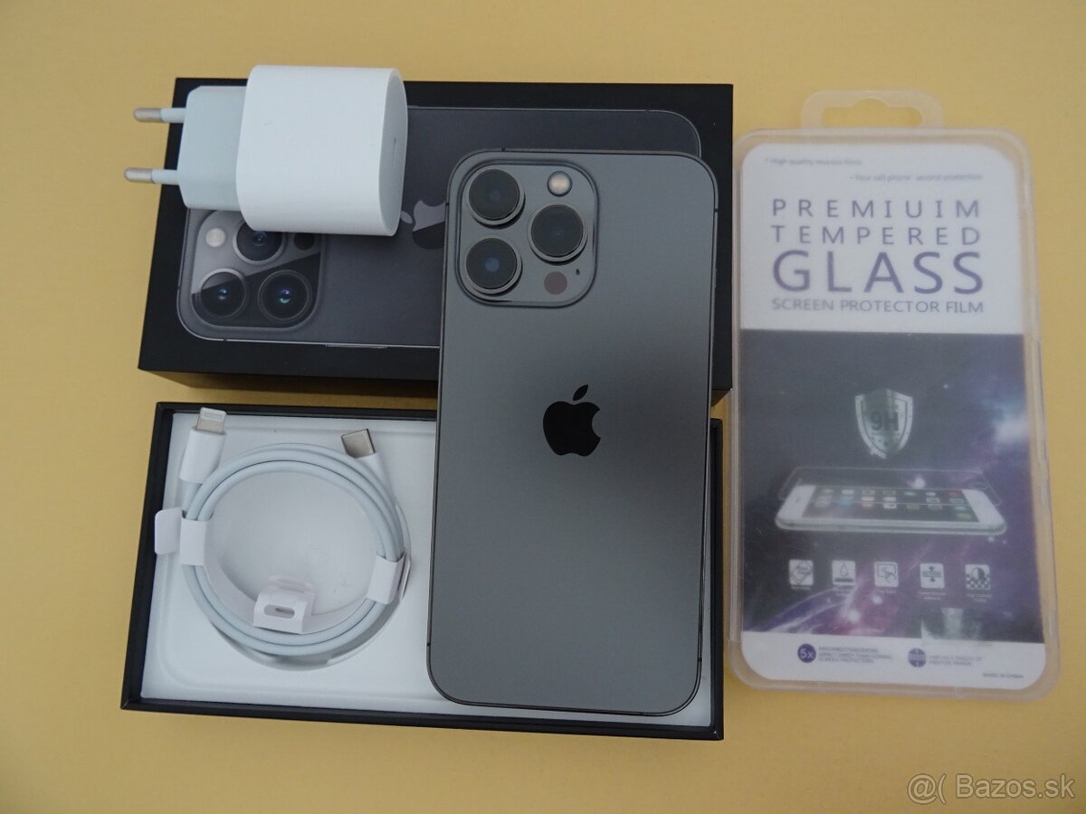iPhone 13 PRO 256GB GRAPHITE - ZÁRUKA 1 ROK - PERFEKTNY STAV
