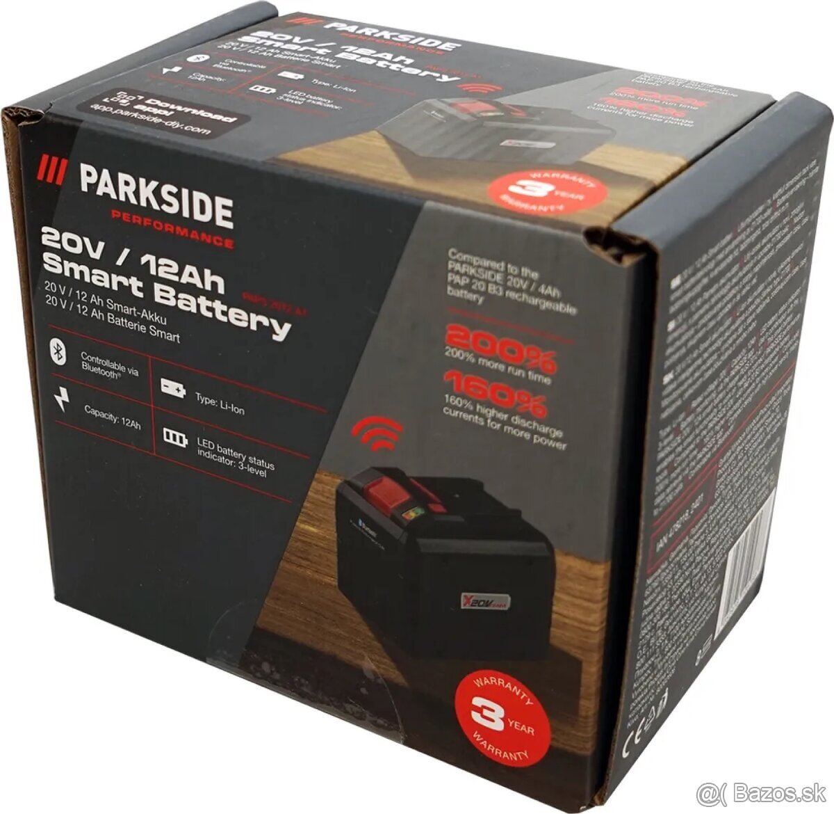 Parkside 12ah smart akumulátor