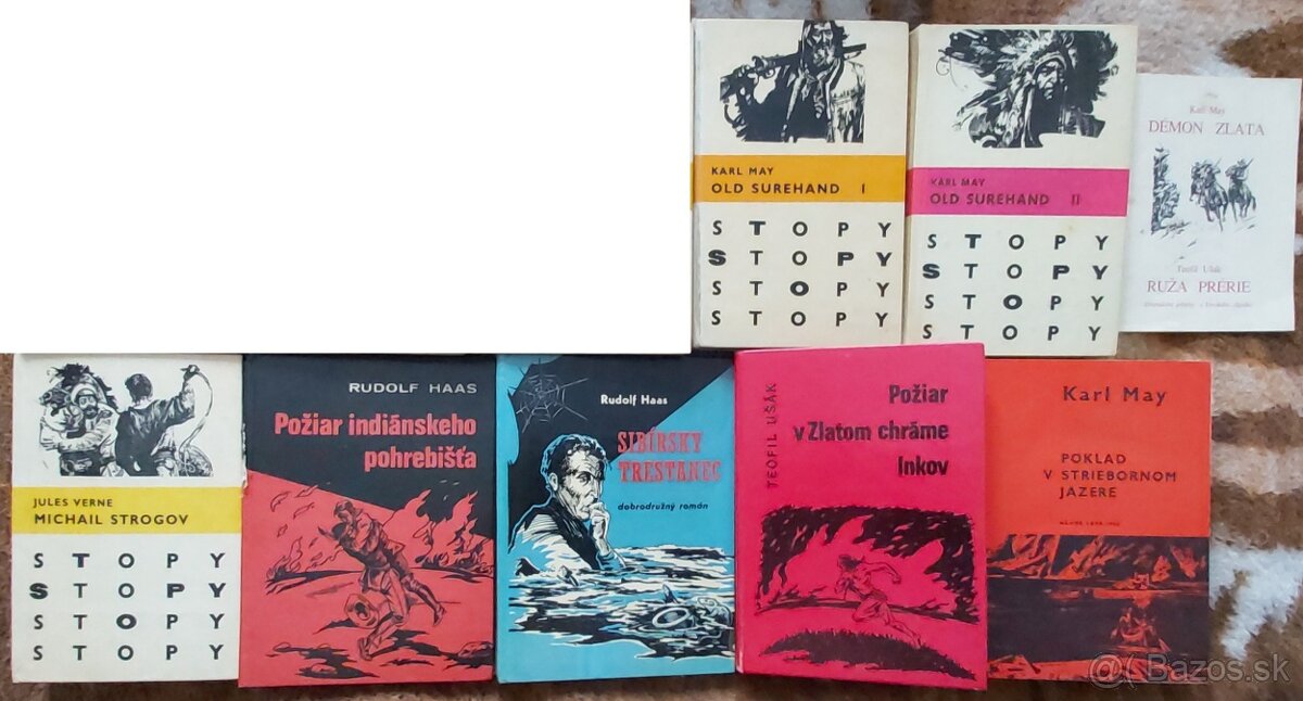 DOBRODRUŽNÉ KNIHY-STOPY a iné MAY,LONDON,SCOTT,DEFOE atd, aj