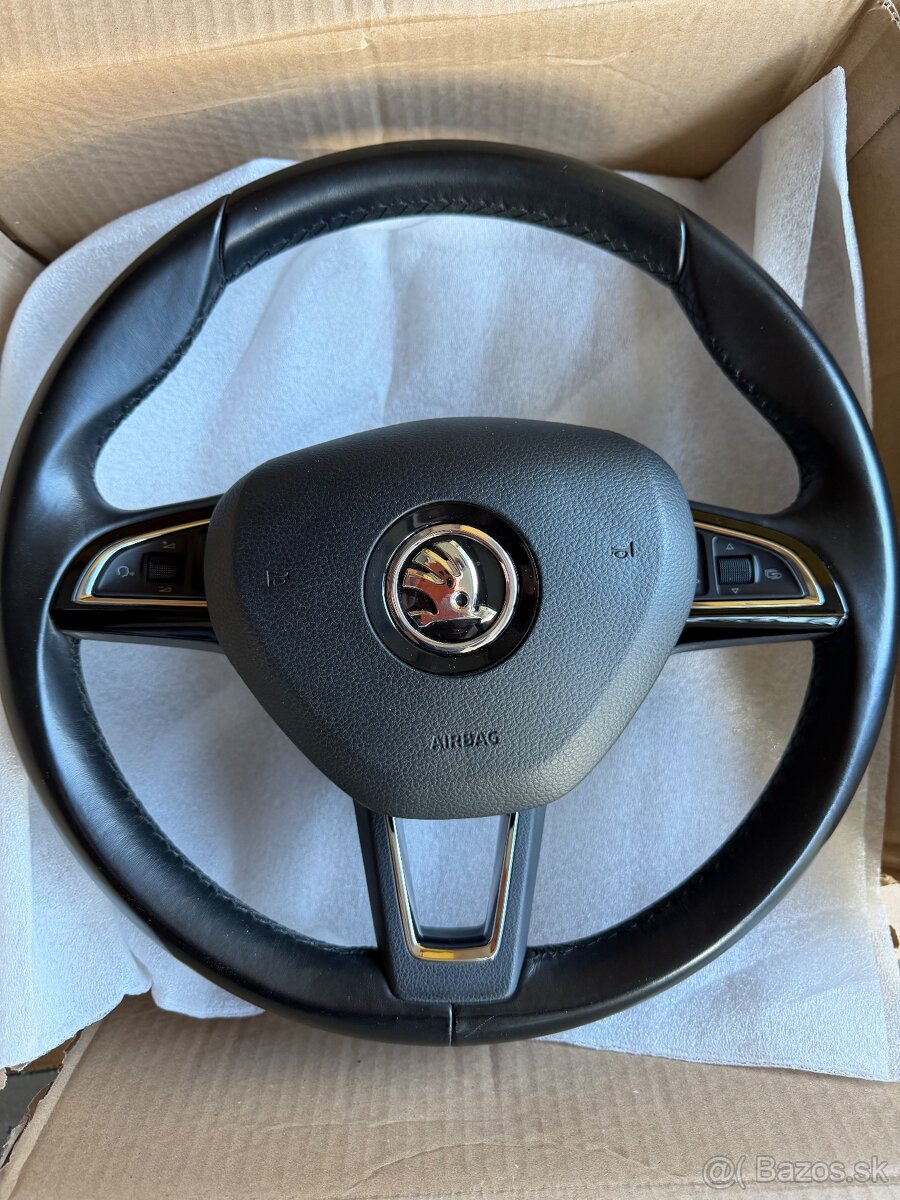 Predám multifunkčný kožený volant Škoda .