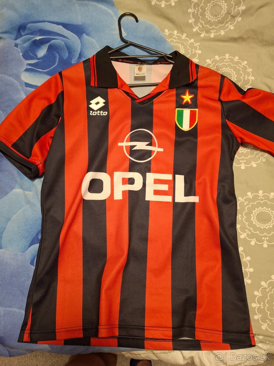 Retro futbalový dres AC Miláno, Maldini