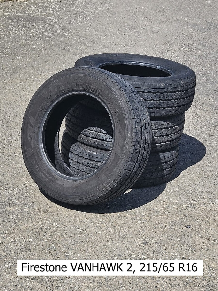 4ks Letné pneu Firestone VANHAWK 2, rozmer 215/65 R16