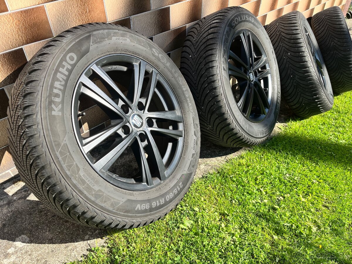 Celoročné pneumatiky Kumho Solus 215/60/R16 na elektrónoch