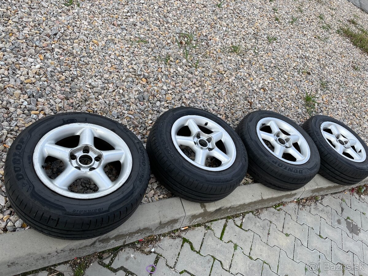 letné pneu 195/65 R15 + disky (hliníkové) Audi/ VW