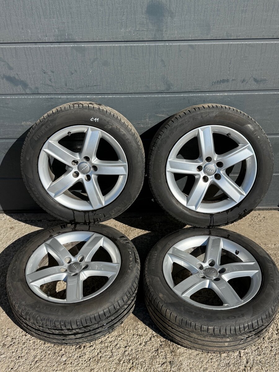 Predam originalne elektrony 5x112 r17 pneu 215/55 Pirelli