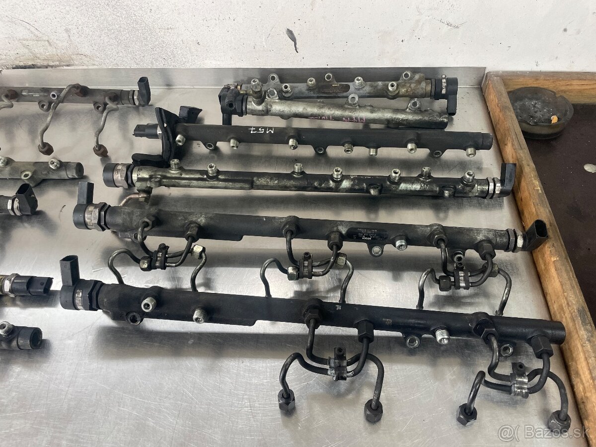 Palivové rampy,tlakové vedenia BMW M47N,M47N2,M57,M57N,M57N2