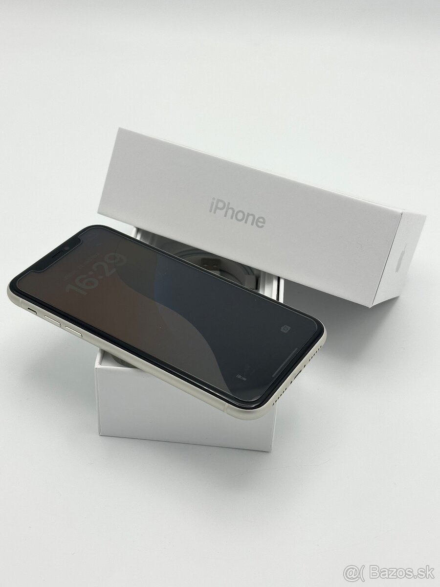 Apple iPhone 11 White 64GB 100% Zdravie Batéria s obalom