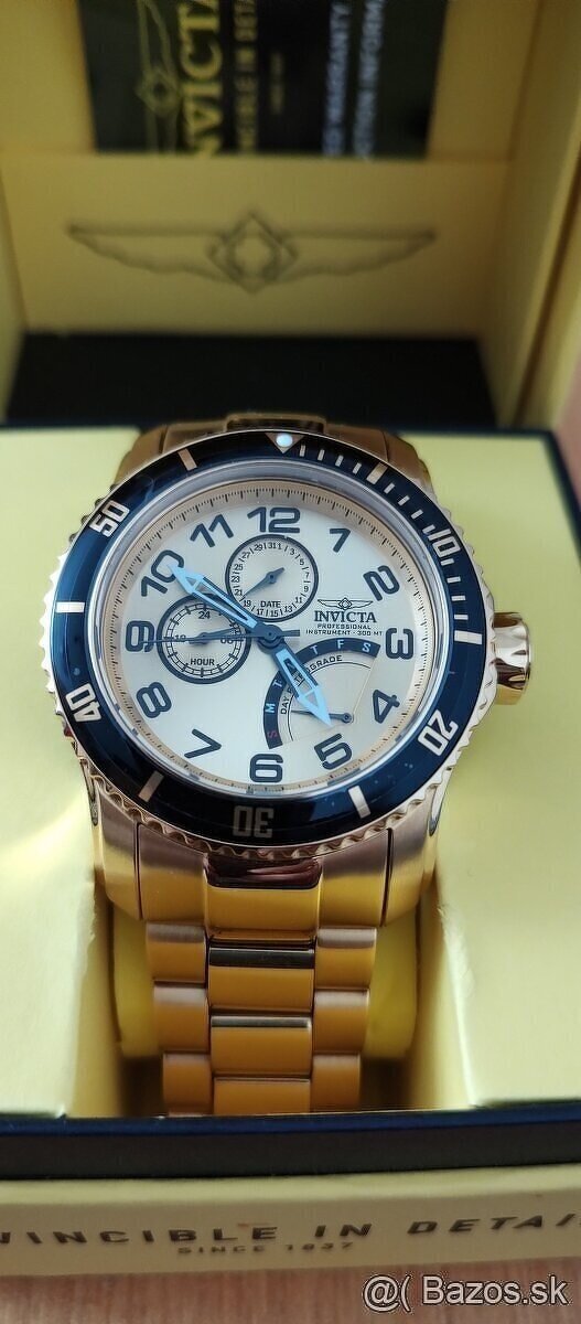 USA Hodinky Invicta 300 m vodotesné, otočné
