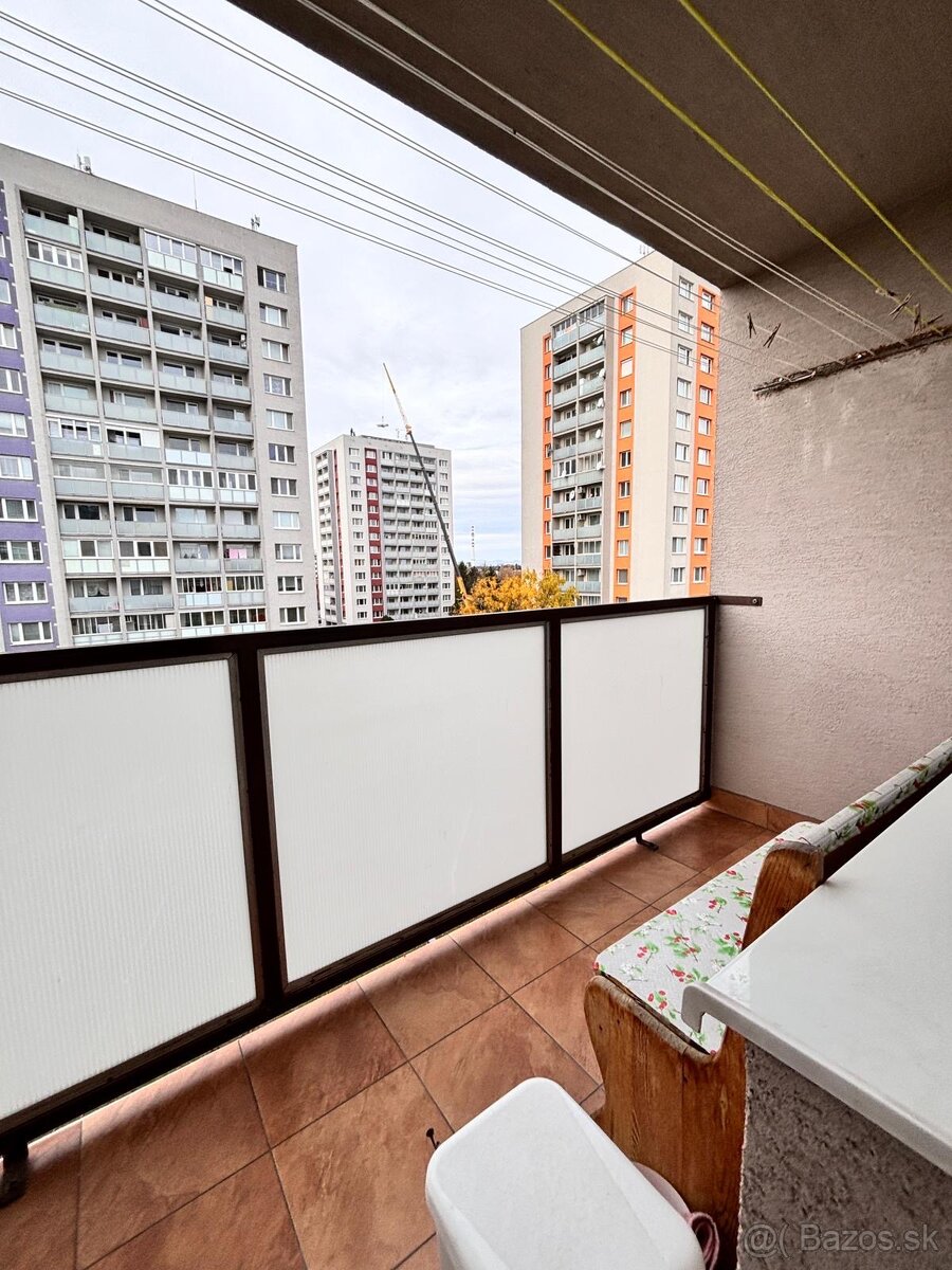 1-izbový byt s balkónom a veľkou murovanou pivnicou – Generá