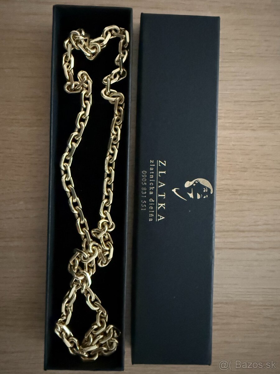 Zlatá reťaz 118g , Nová - nenosená 14 k 585