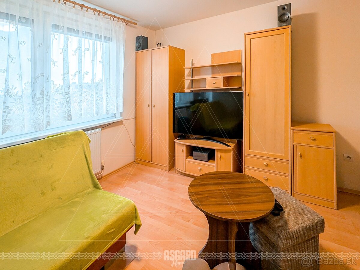 Zariadený 1-izbový byt s výťahom v tichej štvrti