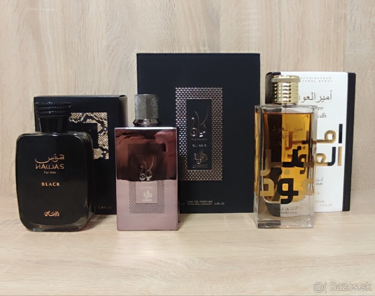 3 x 100 ml arabské parfémy