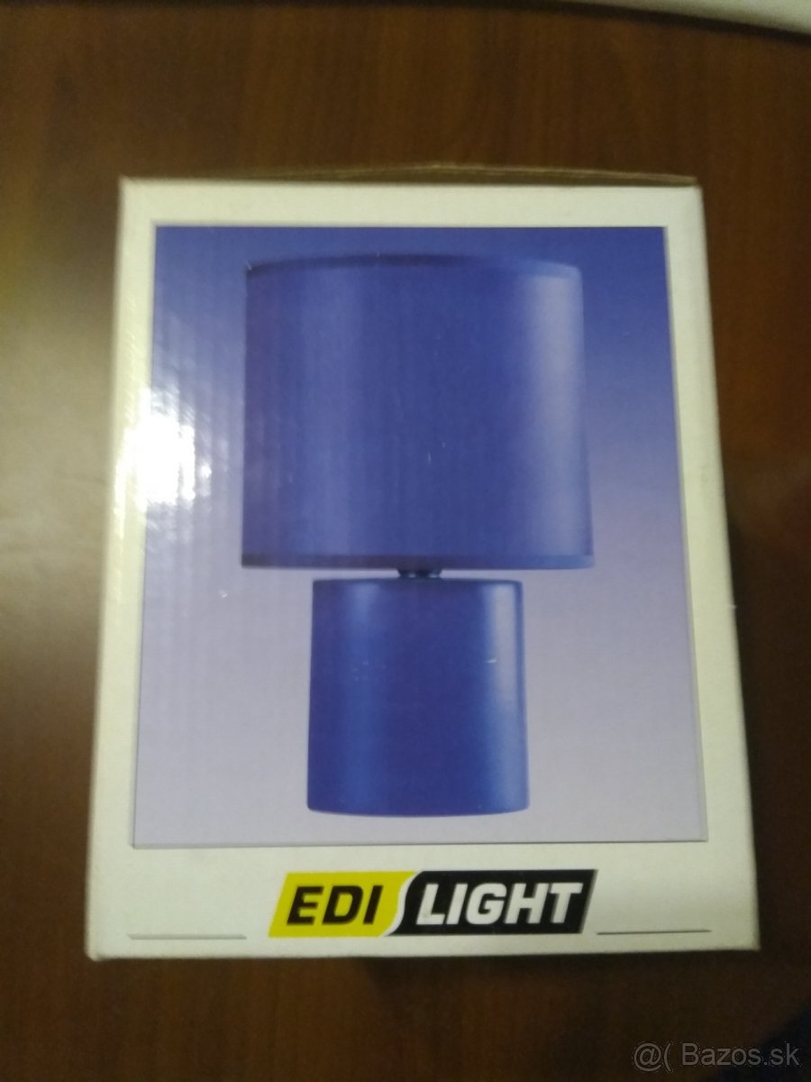 Nočná lampa /interiérová/ modrá – výška 27 cm