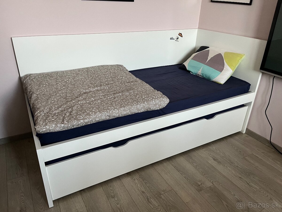 Ikea dvojposteľ s matracmi