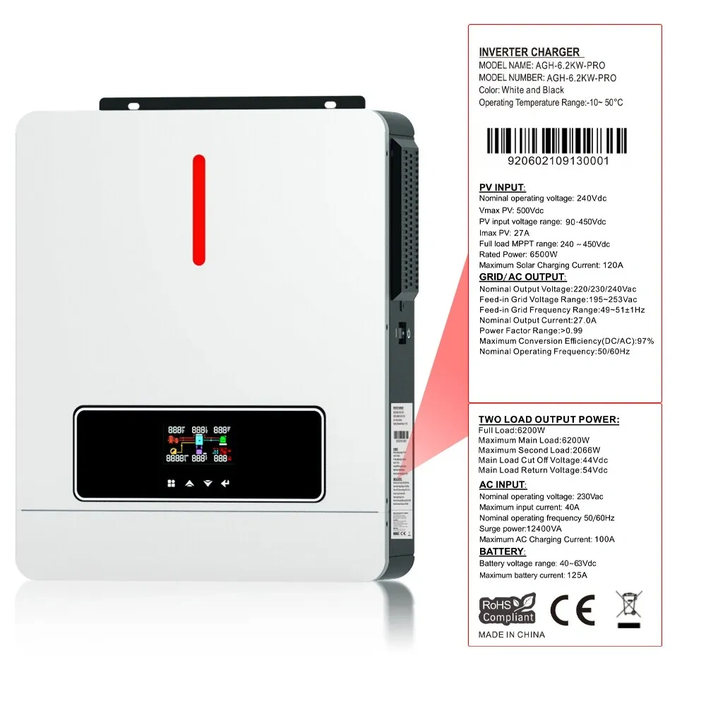 48V Hybridný menič 6.2kW