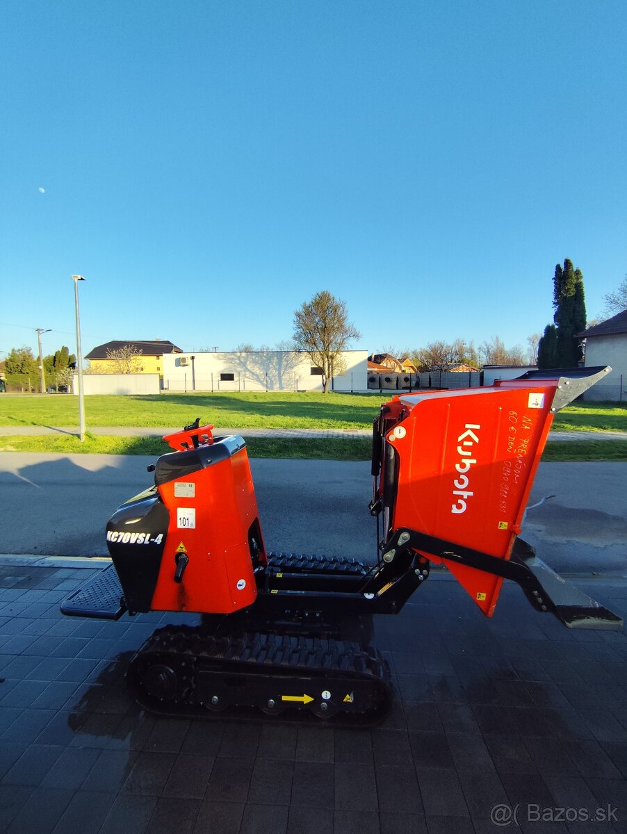 Dumper Kubota KC70 prenájom