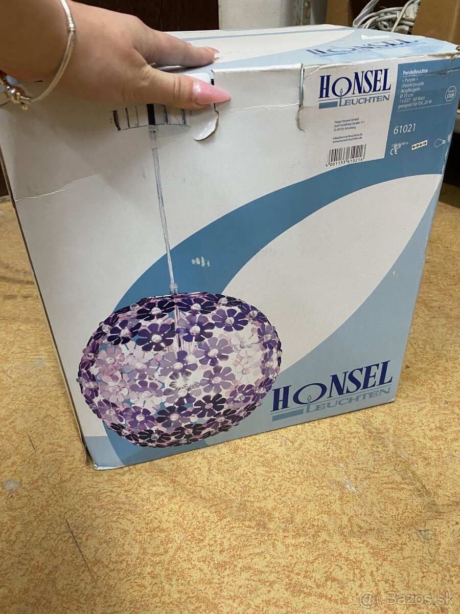Závesné svietidlo HONSEL LEUCHTEN Purple (Art. No. 61021)