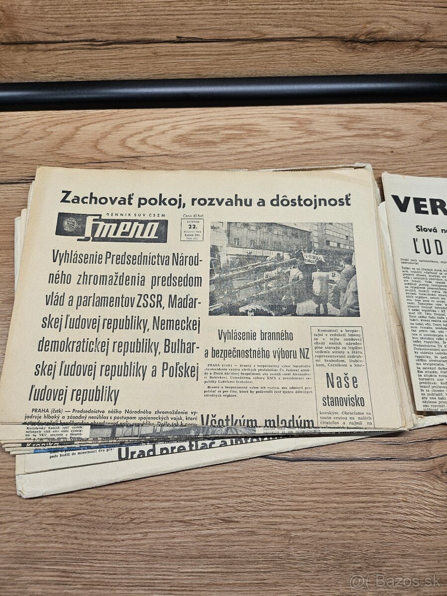 1968 noviny
