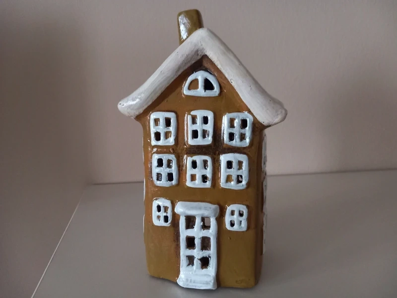 Keramický domček na čajovku 20,5x11,5x7,5 cm