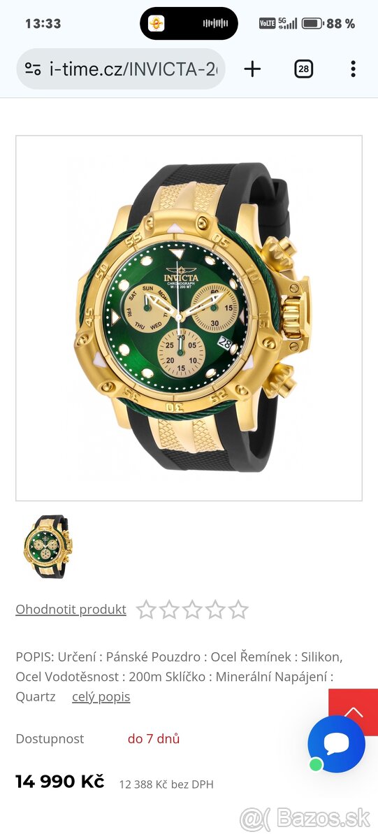 Predám Invicta 26967 Subaqua Poseidon