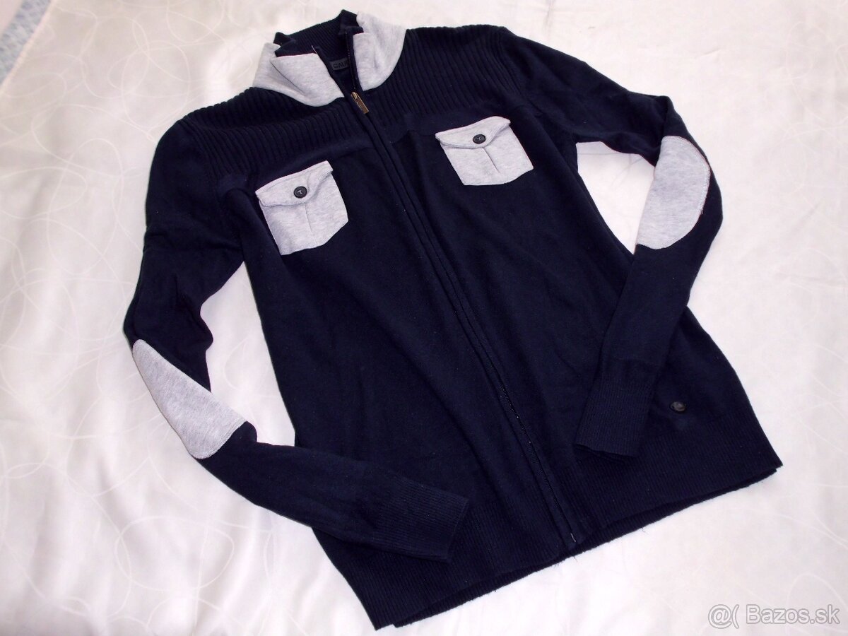 Gaudí pánsky sveter tmavodrý   L