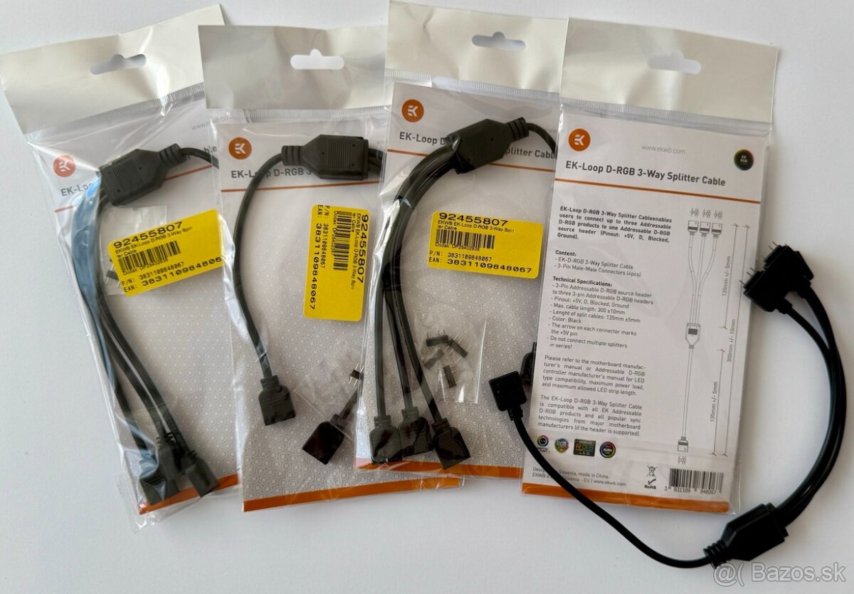 Predám EKWB EK-Loop D-RGB (ARGB) 3-Way Splitter Cable