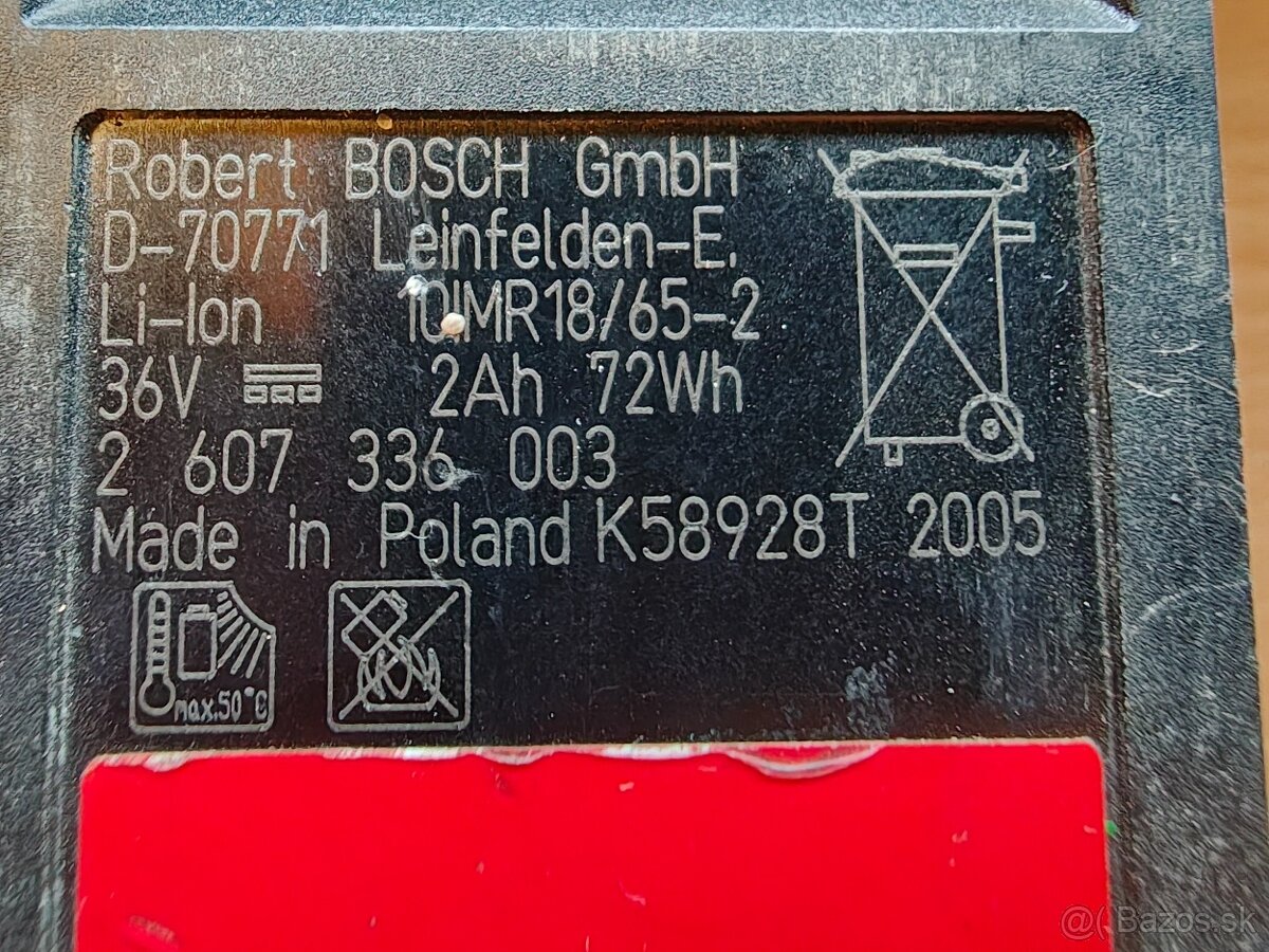 akumulátor Bosch 36V 2.0 Ah